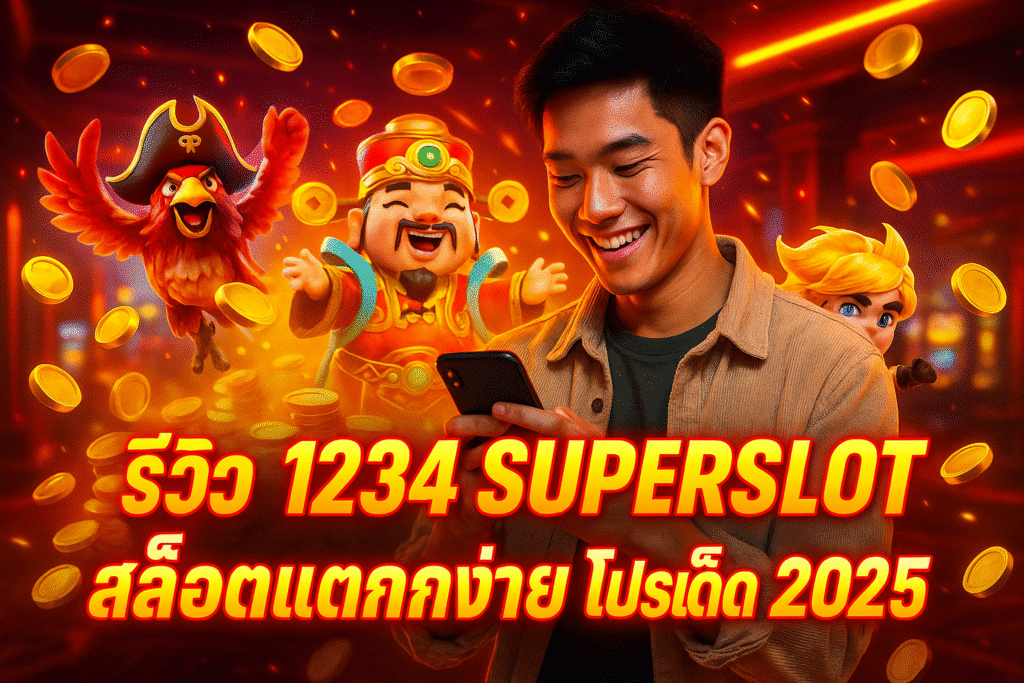 รีวิว 1234 SUPERSLOT สล็อตแตกง่าย โปรเด็ด 2025