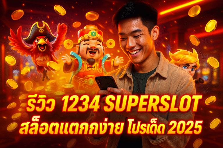 รีวิว 1234 SUPERSLOT สล็อตแตกง่าย โปรเด็ด 2025